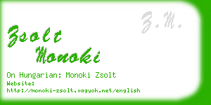 zsolt monoki business card